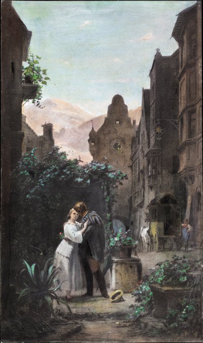 Farewell, 1855 by Carl Spitzweg